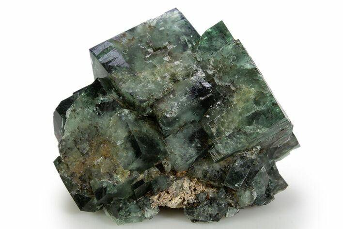 Fluorescent Green Fluorite Cluster - Diana Maria Mine, England #324347